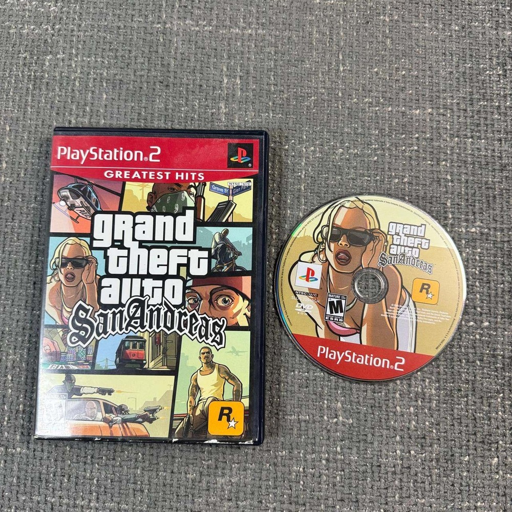 Rockstar Grand Theft Auto San Andreas PS2 Greatest Hits Action Game